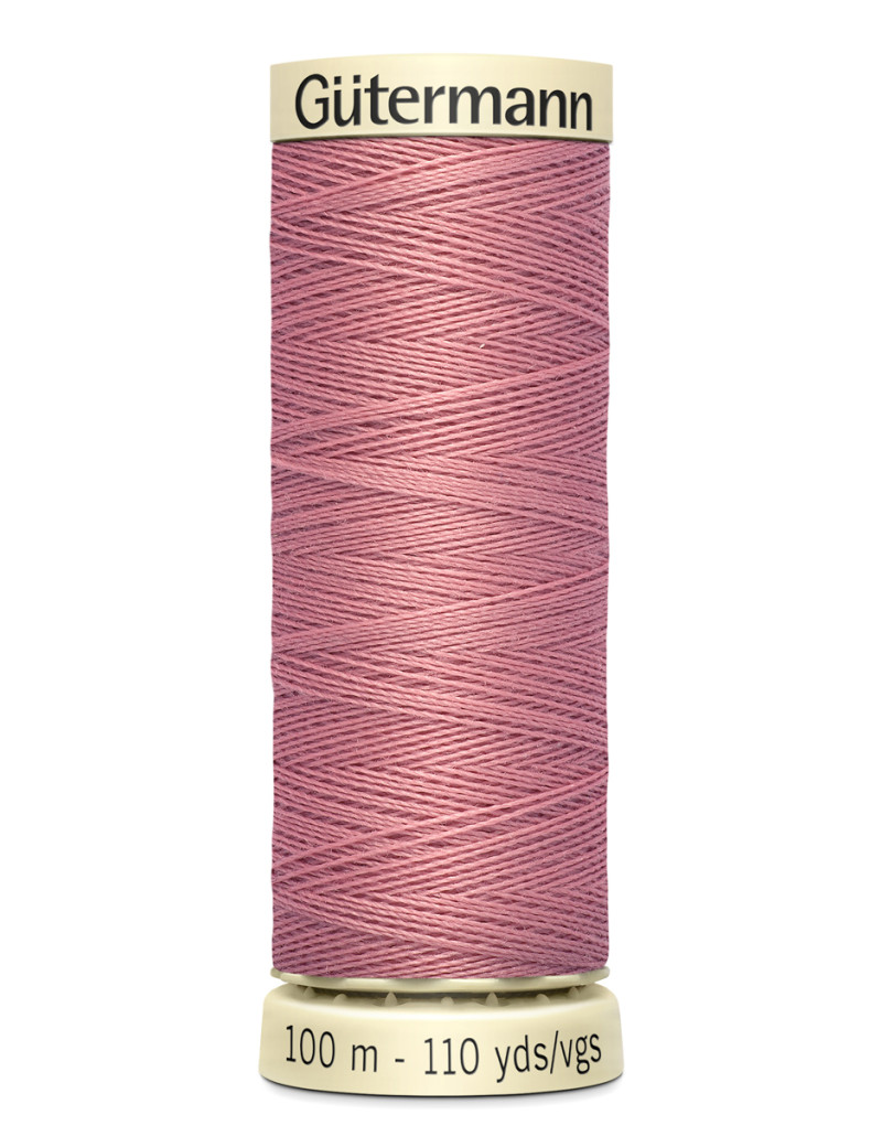 FIL GUTERMANN 100 % POLYESTER 100 M VIEUX ROSE