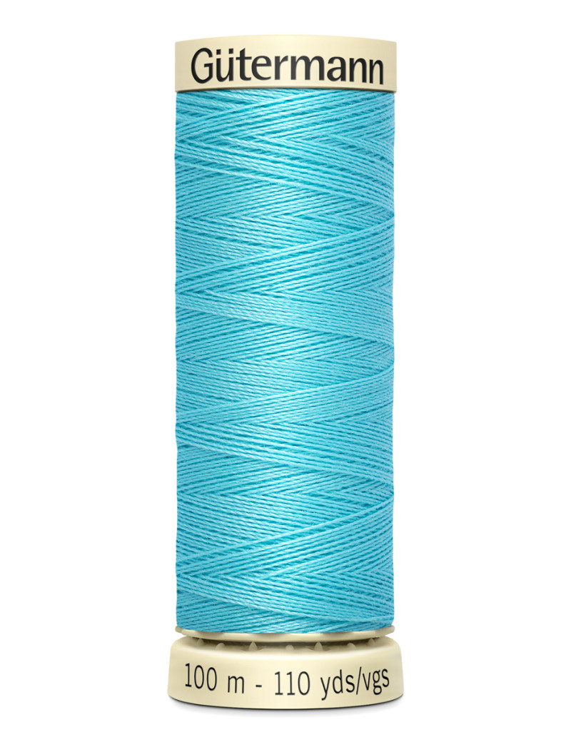 FIL GUTERMANN 100 % POLYESTER 100 M BLEU AZUR CLAIR
