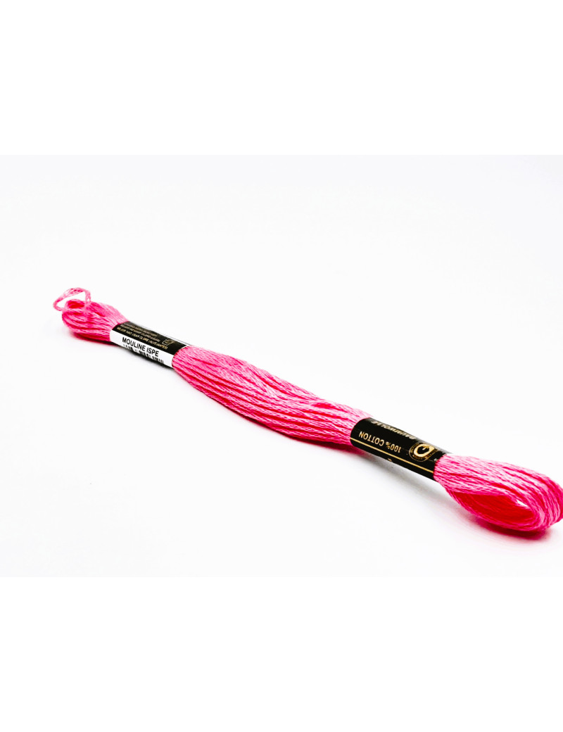 FIL A BRODER COTON 8 M - COULEUR ROSE 537