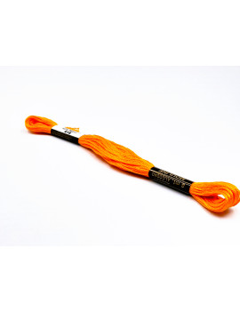 FIL A BRODER COTON 8 M - COULEUR ORANGE 306