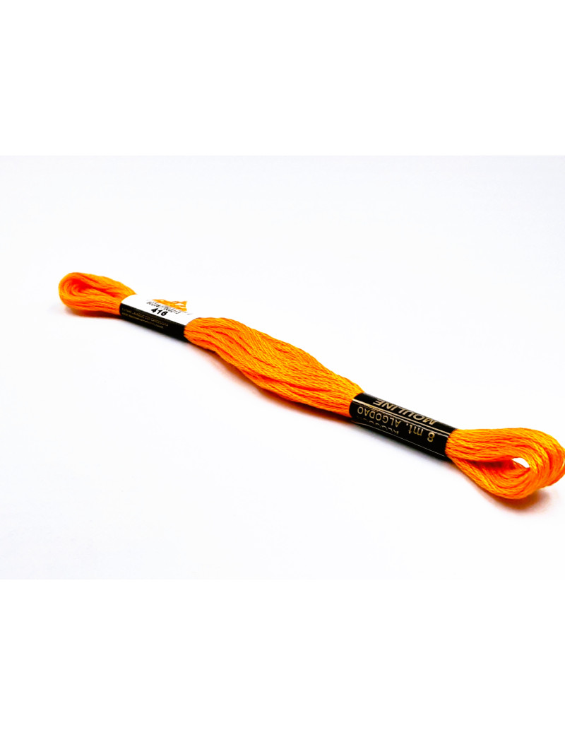 FIL A BRODER COTON 8 M - COULEUR ORANGE 306