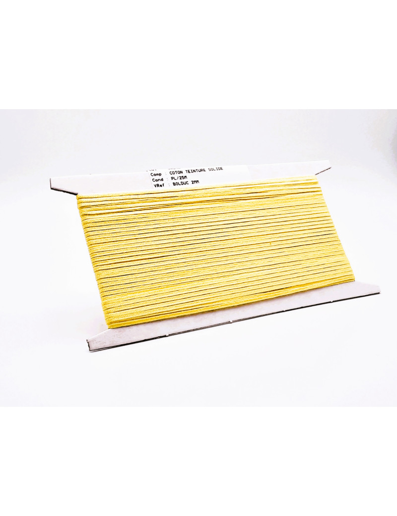 BOLDUC COTON JAUNE 2 MM EN 25 ML