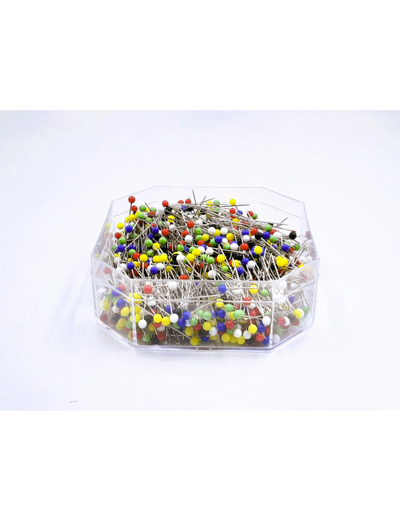EPINGLES TETE COULEUR 38MM X 0.70 MM PAR 1000