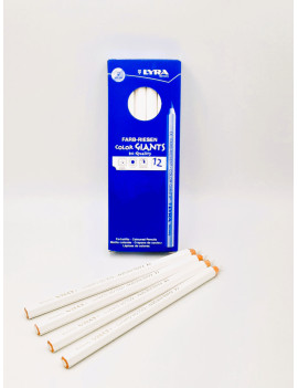 CRAYON GEANT LYRA BLANC BOÎTE DE 12