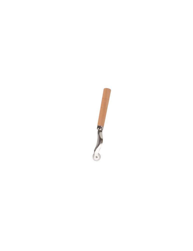 ROULETTE A PATRON DENTEE AVEC MANCHE EN BOIS