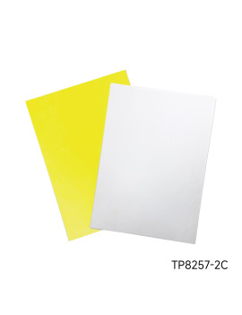 PAPIER CARBONE 82 X 57 CM 2 FEUILLES 1 JAUNE + 1 BLANCHE