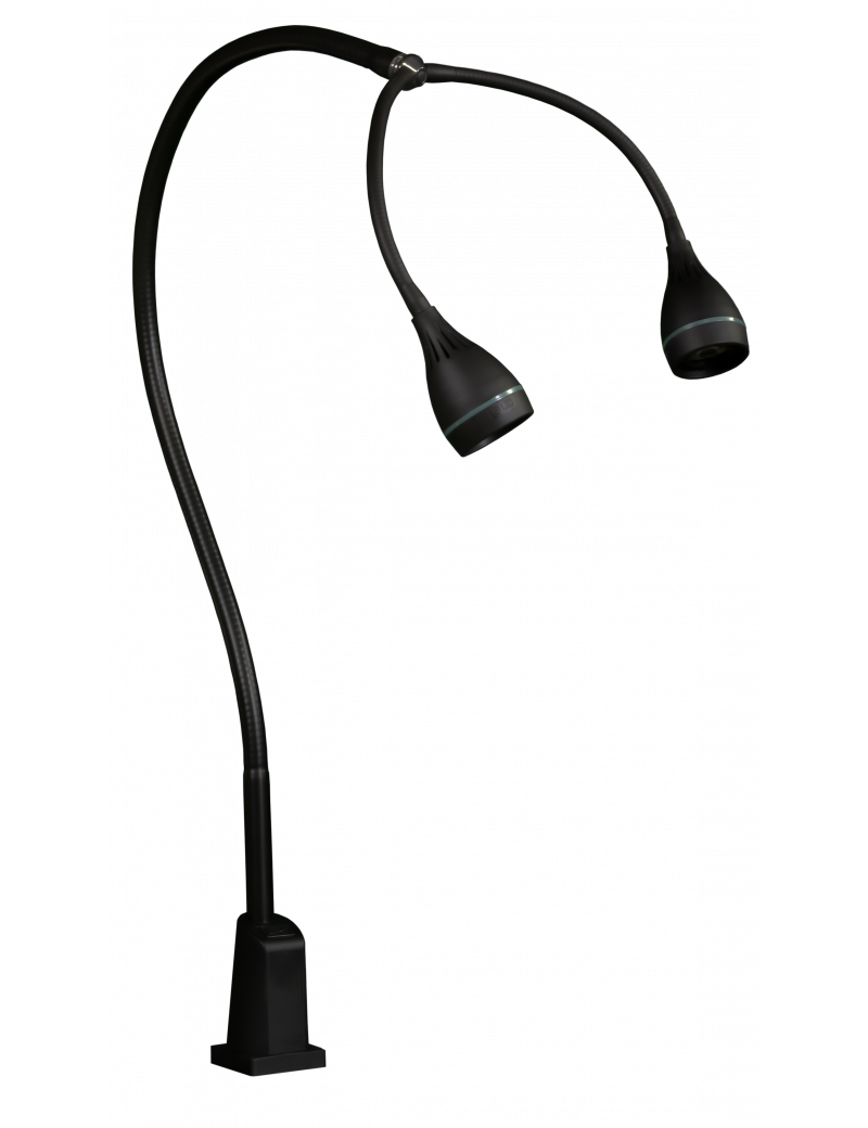 LAMPE LED IRIS 8.4 W BI-TETE 125 CM  - NOIR