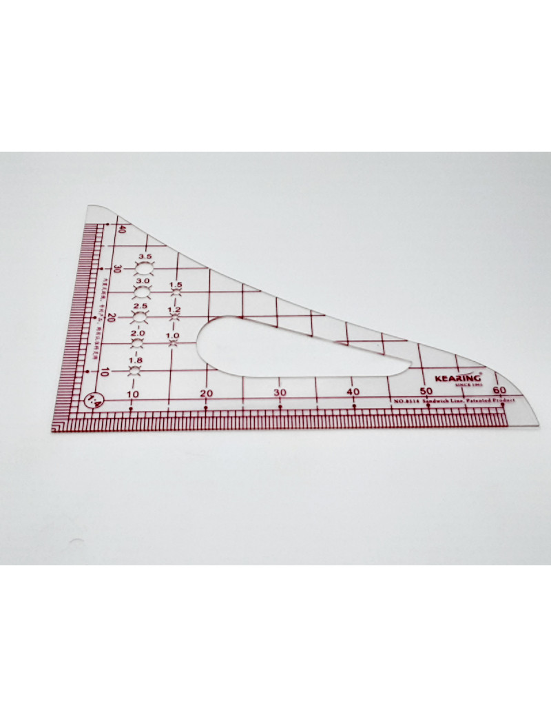 Gabarit Courbe Flexible Pour Transfert De Formes - Verrouillable, En Acier, Pour Bois, Métal, Cuir