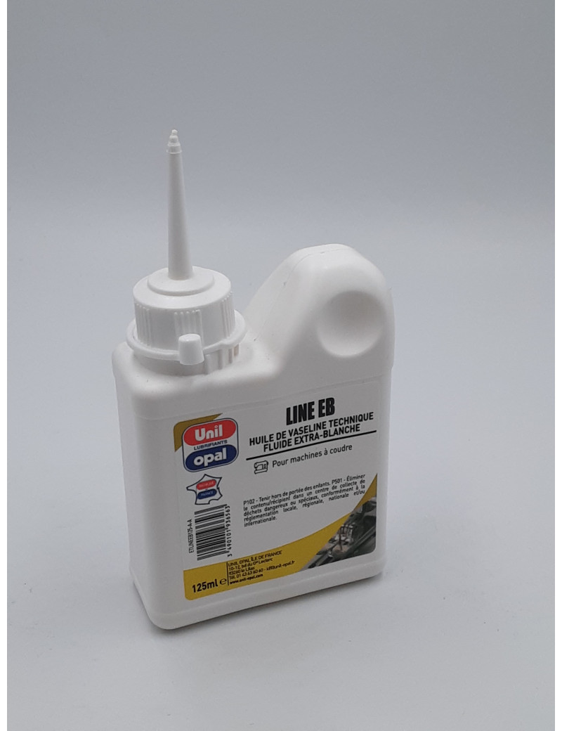 HUILE DE VASELINE POUR MACHINE A COUDRE BURETTE 125ML