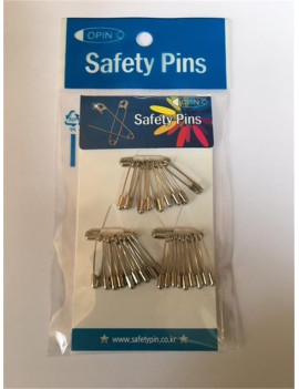 EPINGLES DE SURETE ACIER 23 MM EN PACK DE 30 PIECES N° 0