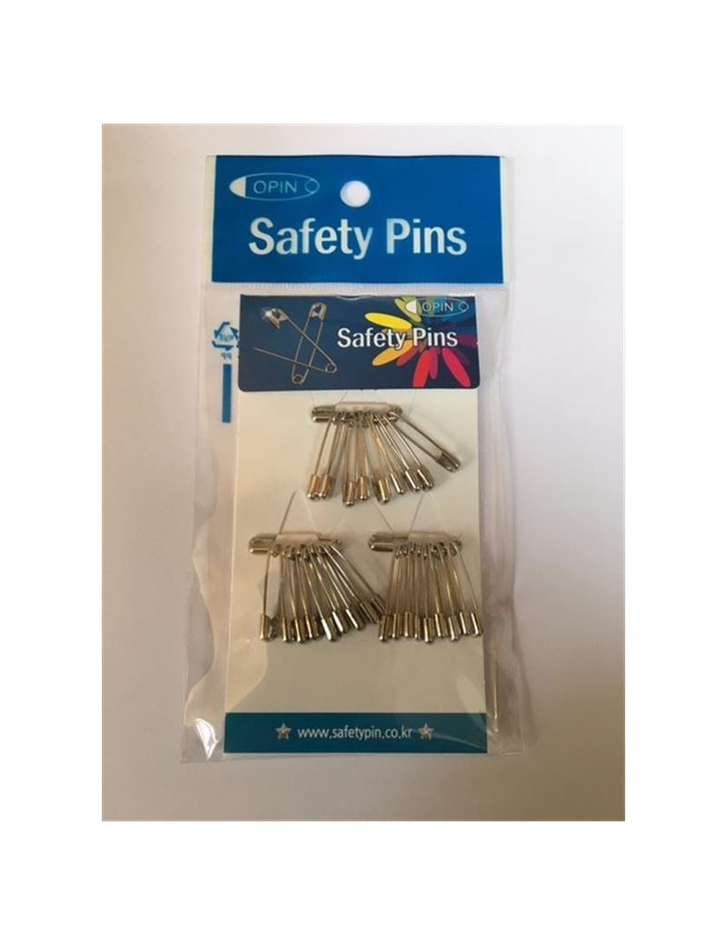 EPINGLES DE SURETE ACIER 23 MM EN PACK DE 30 PIECES N° 0