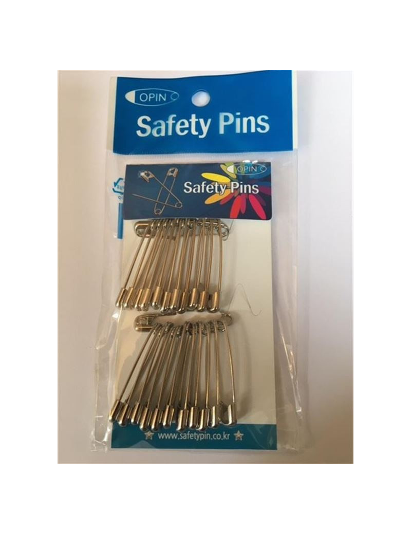EPINGLES DE SURETE ACIER 38 MM EN PACK DE 24 PIECES N°3