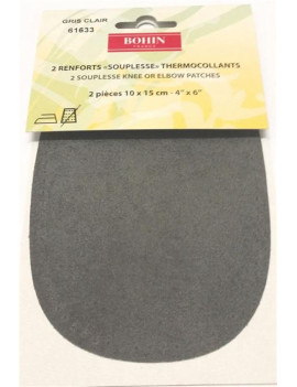 RENFORT SOUPLE THERMOCOLLANT GRIS PAR 2