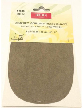 RENFORT SOUPLE THERMOCOLLANT BEIGE PAR 2