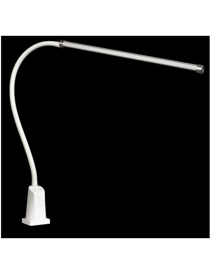 REGLETTE LOUNA 12 LED 17 W 50 CM BRAS FLEXIBLE 65 CM AVEC ETRIER - BLANC